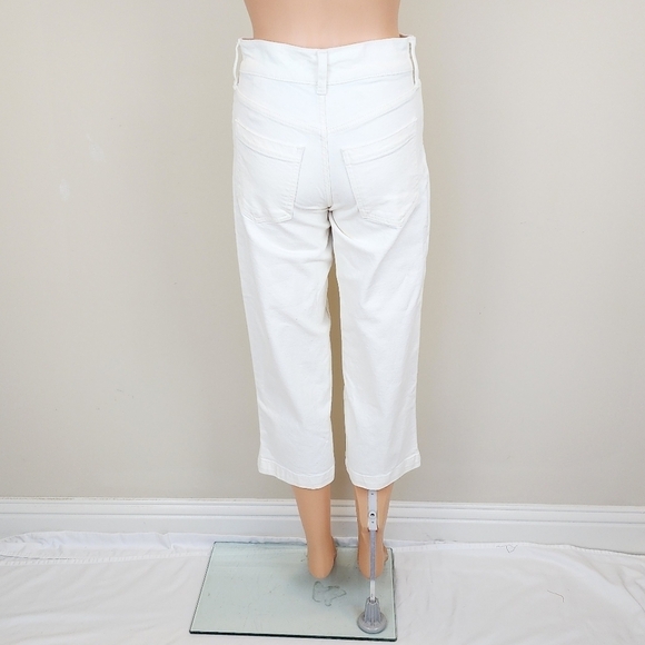 Banana Republic High Rise Wide Leg Crop Jeans Pants - Picture 12 of 12